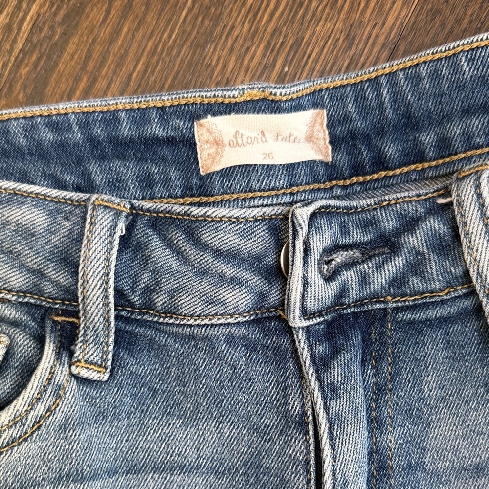 Altar'd State Light Blue Distressed Skinny Jeans - Picture 2 of 6